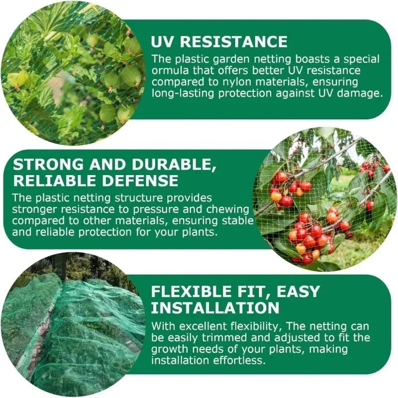 5/10M Garden Protect Netting Anti Birds Net Animals Deer Fencing Mesh for Fruits Trees Plants Stretch Durable Pest Barrier 그물망
