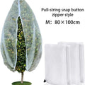 Insect Netting Cover for Plants with Zipper & Drawstring Breathable Anti-Bug Mesh for Garden Vegetables, Trees & Potted Plants