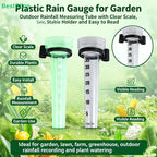 35mm Rain Gauge Rainwater Meter Water Rain Measurement Tool Outdoor Garden Ground Rainfall Guage