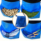 Garden Fruit Picking Bag and Mushroom Foraging Pouch with Waist Belt, Harvest Apron for Outdoor Orchard, Vegetable Gathering