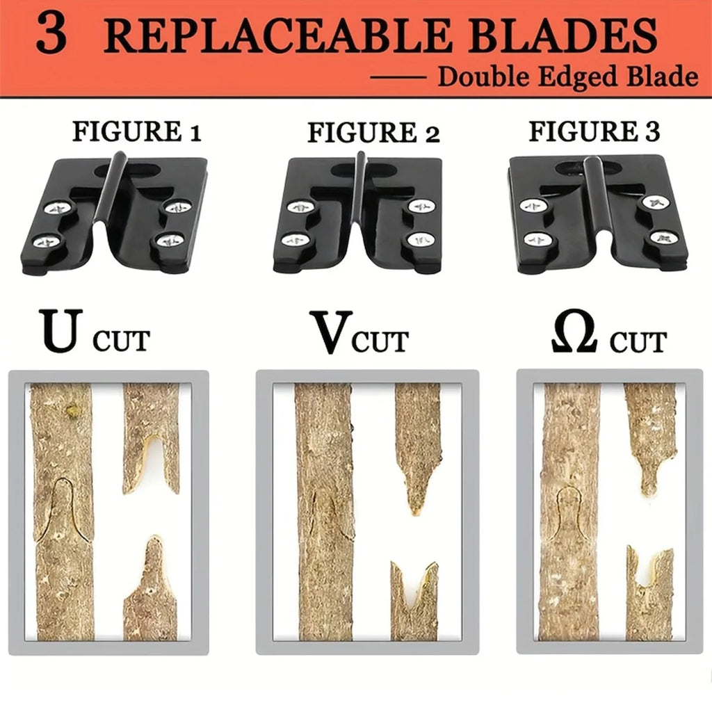 Professional Grafting and Pruning Tools, Fruit Tree Grafting Shears, 2-in-1 Branch Cutting and Grafting Shears.