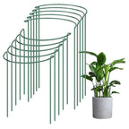 Green Metal Plant Support Stakes, 2-Piece Set
