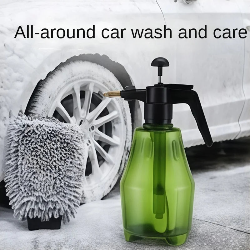 1.5L Car Wash Spray Bottle Wash Can Hand-held Car Wash Watering Car Home Gardening Air Pressure Sprayer Cleaning Tools