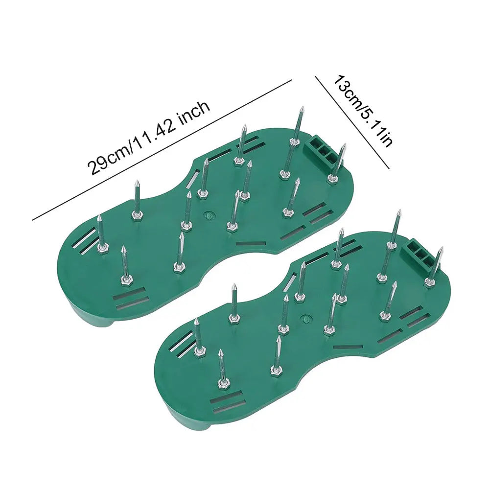Lawn Aerator Spikes Shoes Grass Cultivator Shoes Spikes Nail Aerators Yard Garden Tool Soil Scarifiers Shoes Grass Cultivator