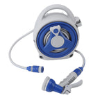 Garden Hose Reel Handheld Sunproof Hose Reel with 15m Water Pipe Nozzle for Home Yard Watering Hose Reel Watering Car
