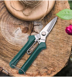 Straight Head Pruning Shears Non-slip HandleStainless Steel Outils Manuels Household Bonsai Garden Scissors Pruing Shear