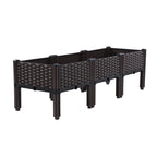 Plastic Raised Garden Bed with Legs Raised Planter Box Elevated Planting Container for Gardening Vegetables Fruits Flowers