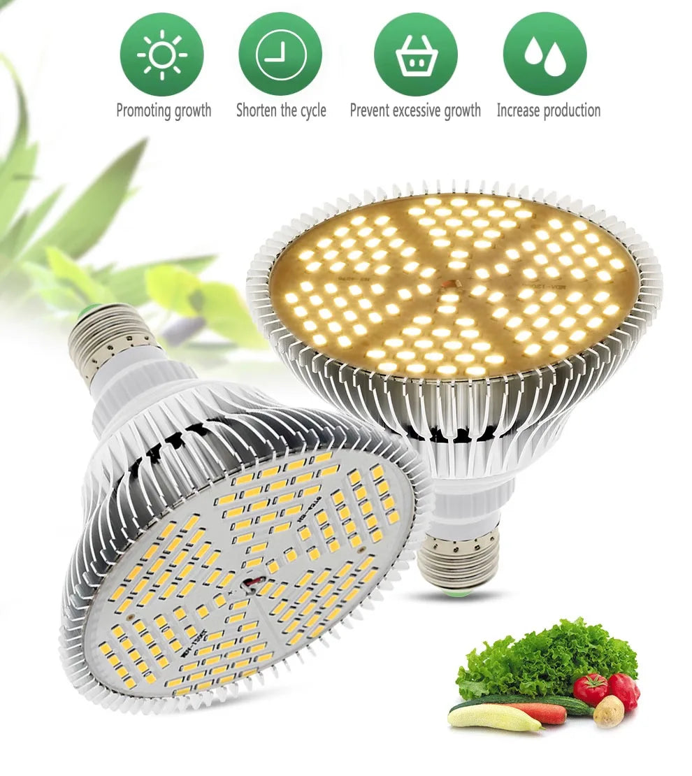 LED Plant Supplementary Light E27 Greenhouse Seedling 85-265V Grow Lamp And Succulent Light Bulb Full Spectrum Imitation Of Sun