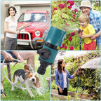 Garden Hose Quick Connect Coupler - Shut Off Valve Adapter for Watering Irrigation System Tap Faucet Fitting In-Line Connector