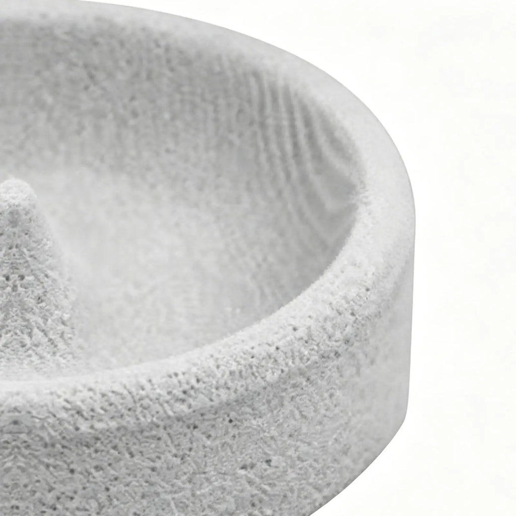 Bird Feeders for Outdoors | Round Small Stone Weatherproof Dish | Backyard Bird Feeder | for Water Pet Finch Parrots Watching