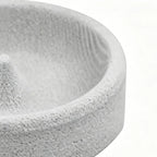 Bird Feeders for Outdoors | Round Small Stone Weatherproof Dish | Backyard Bird Feeder | for Water Pet Finch Parrots Watching