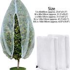 Insect Netting Cover for Plants with Zipper & Drawstring Breathable Anti-Bug Mesh for Garden Vegetables, Trees & Potted Plants