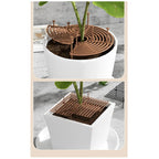Flower Pot Cover Plant Pot Grid Flower Pot Cover Garden Plant Pot Soil Guard Cover Plant Protector Grid Protection Accessories