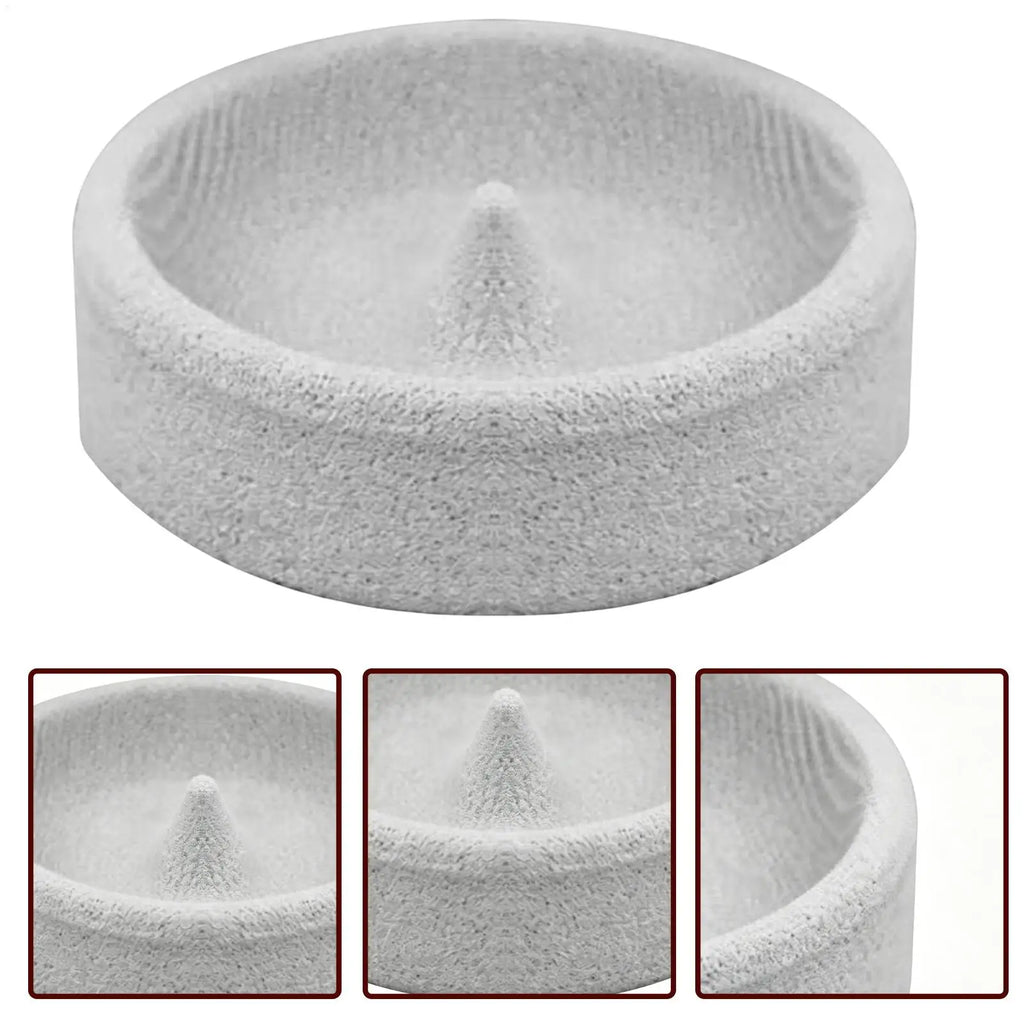 Bird Feeders for Outdoors | Round Small Stone Weatherproof Dish | Backyard Bird Feeder | for Water Pet Finch Parrots Watching