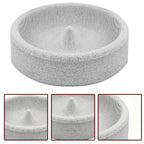 Bird Feeders for Outdoors | Round Small Stone Weatherproof Dish | Backyard Bird Feeder | for Water Pet Finch Parrots Watching