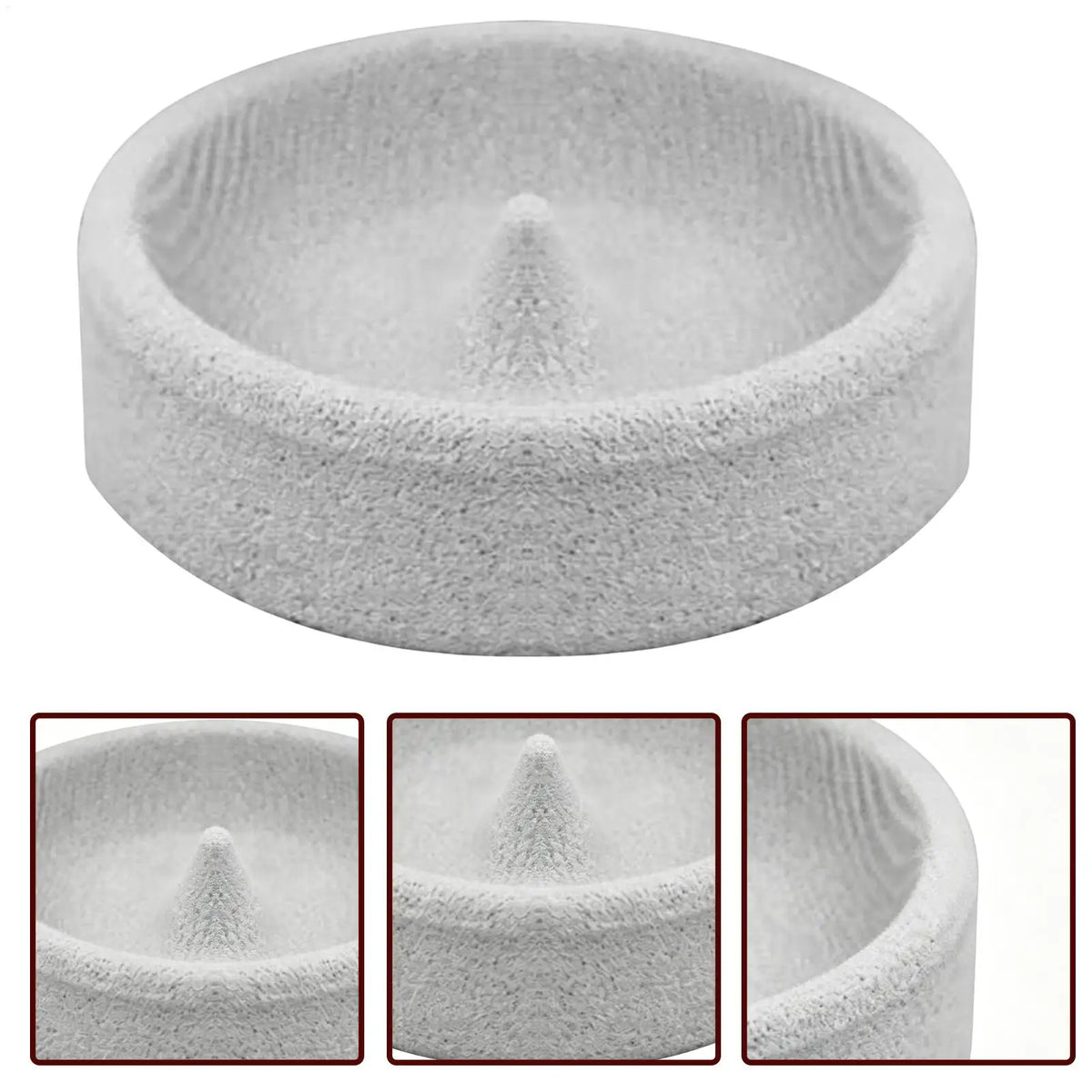 Bird Feeders for Outdoors | Round Small Stone Weatherproof Dish | Backyard Bird Feeder | for Water Pet Finch Parrots Watching