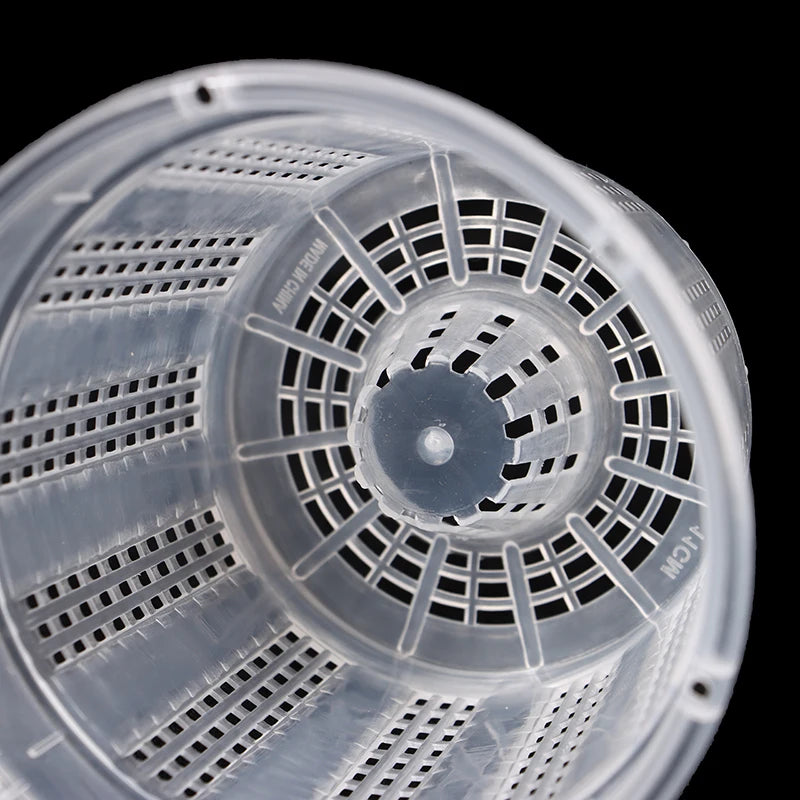 1Pc Household Garden Planter Drainage Pots With Holes Transparent Orchid Baskets Plastic Breathable Flower Pots Accessories