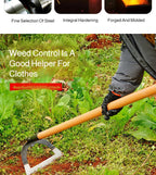 14-26CM Weeding Hoe Handheld Hollow Hoe Thickened Manganese Steel Agricultural Weeding Hoe for Planting Vegetable Garde