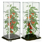 Portable with Zipper Mesh Plant Covers Reusable Protection Insect Netting Stackable Plant Protectors Greenhouse