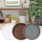 Round Movable Planter Tray With Wheels Multi-Purpose Moving Potted Plant Tool For Large Potted Plants Gardening Flower Pot Tray