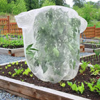 Insect Netting Cover for Plants with Zipper & Drawstring Breathable Anti-Bug Mesh for Garden Vegetables, Trees & Potted Plants