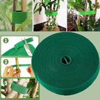 10m Reusable Nylon Plant Ties Green Garden Plant Bandage Cable Ties Self Adhesive Plant Fastener Tape for Plants Garden Home
