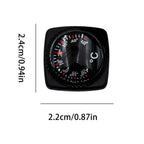 Outside Temperature Gauge 24mm Wearable Portable Accuracy Gauge with Case Indoor Outdoor Thermograph for Car Rv Motorcycle