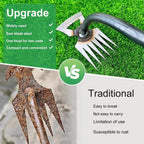 5/6/8/11 Teeth Gardening Hand Weeder Tools with Long Handle Durable Weeding Artifact Uprooting Weeding Tool Garden Loosening Hoe