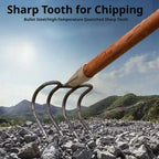 4 Claws Garden Hand Rake Durable Garden Cultivator Fork Head Soil Digging Rake Head Weeding Harvesting Landscaping Tool