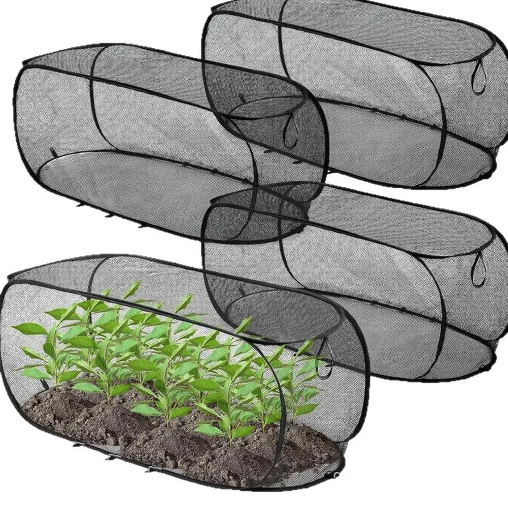 Breathable Garden Plant Shade Net Dome Cover Foldable Insect Bird Barrier Netting Protector For Vegetable Seedling Protection