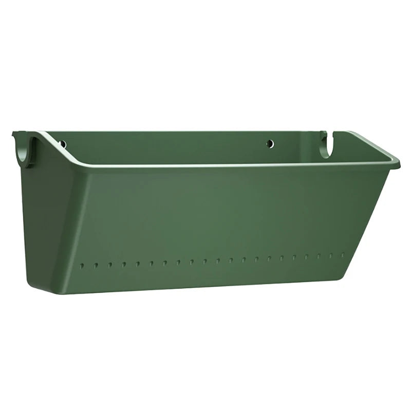 1PC Hanging Garden Plant Wall Flower Pot Container Wall Hanging Vertical Green wall-mounted Plastic Planting Box Home Decor