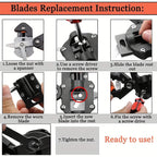 Professional Grafting and Pruning Tools, Fruit Tree Grafting Shears, 2-in-1 Branch Cutting and Grafting Shears.