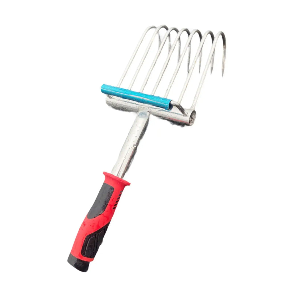 Hand Rake Weeding Versatile Handheld Gardening Tool for Lawn Beach Backyard