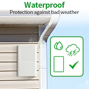 Wireless Indoor Outdoor Thermometer Hygrometer Digital Temperature Humidity Monitor With Remote Sensor Home Weather Station