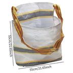 Fruit Picking Bag 55x55cm Harvesting Apron Waterproof Vegetable Foraging Bag with Shoulder Strap Portable Pouch for Farm Garden