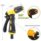 Garden Extension Hose with Sprayer Sprinkler for  for Car Cleaning Courtyard Lawn Watering EVA Retractable Tubeing Water Gun Kit
