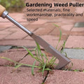 Stainless steel gap weeding tool, L-shaped multi-purpose garden hand tool, used for clearing weeds in yards, terraces, and lanes
