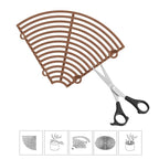 Flower Pot Cover Plant Pot Grid Flower Pot Cover Garden Plant Pot Soil Guard Cover Plant Protector Grid Protection Accessories