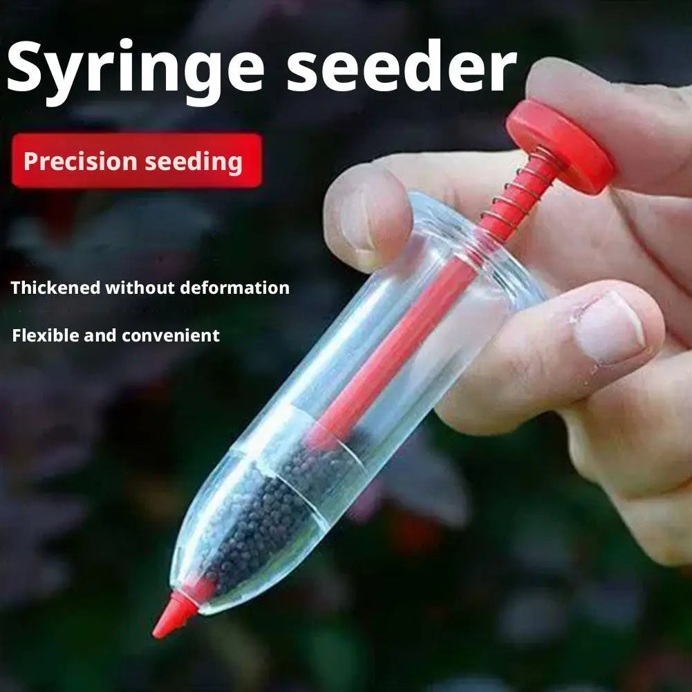 Mini Sower Hand-held Garden Sowing Supplies Sowing Tool Seeds Syringe Sower Manual Seed Spreader Vegetable Herb Planter Seeder