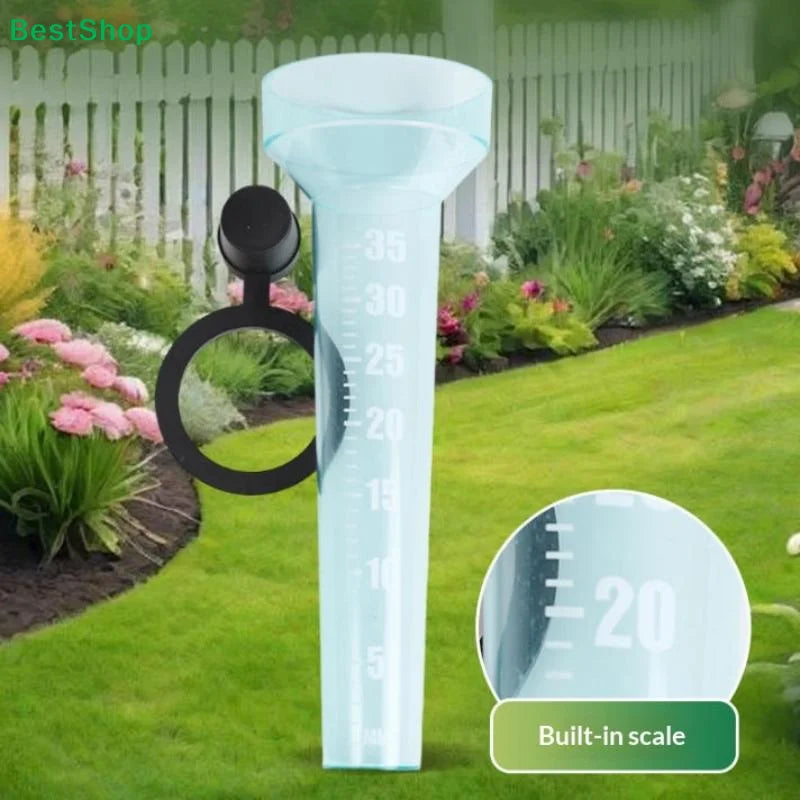 35mm Rain Gauge Rainwater Meter Water Rain Measurement Tool Outdoor Garden Ground Rainfall Guage