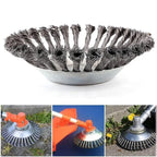 Steel Wire Weeding Garden Weed Wheel Tools Rust Removal Twisted Wire Steel Wire Grass Trimmer Head Weed Mower Accessories