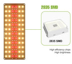 LED Grow Light Full Spectrum Quantum Board Lamp For Indoor Growth Box Flower Plants Cultivation Dimmable With Timing Auto On/Off