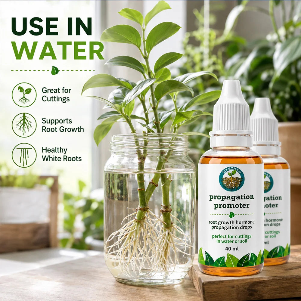 40ml Fast Plant Rooting Liquid Propagation Promoter Drops for Indoor Plants Stem Cuttings Water Soil Root Growth Enhancer