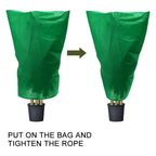 Plant Freeze Protection Covers  Winter Shrub Cover Tree Frost Blanket with Drawstring for Winter Frost Protection Sun Protection
