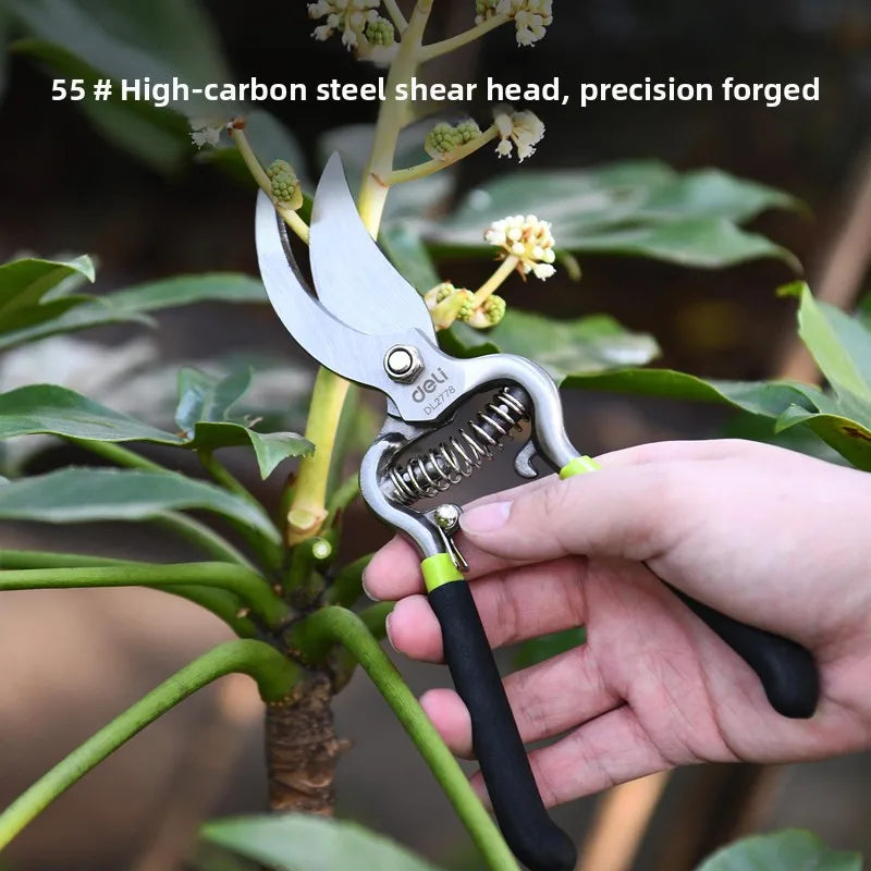 8'' Pruning Shear Anti-Slip Grip Handle Design Pruning Tools Multifunction Portable Garden Hand Tool Scissor for Tree Branches