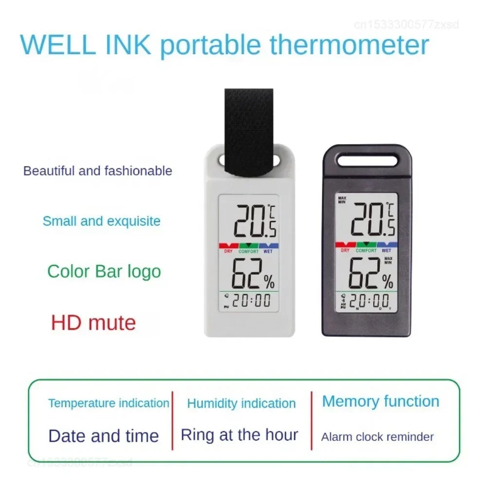 Thermometer Outdoor Temperature and Humidity Meter Camping Mountaineering Vehicle Sensor LCD Indoor Temperature Tools