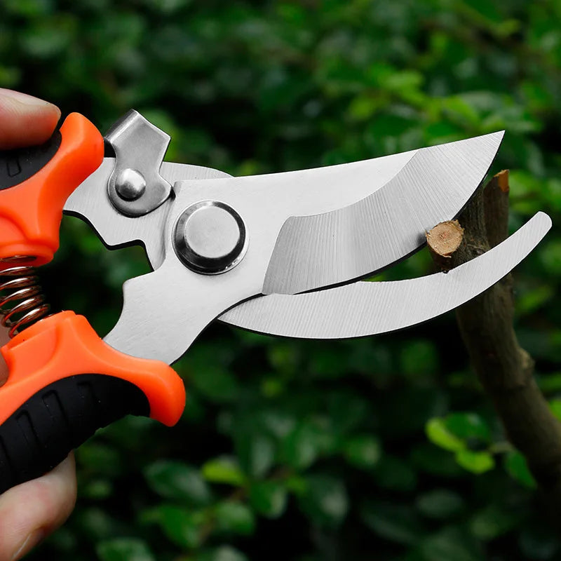 Pruning Shears Garden Scissors Sharp Blade One-handed Pruning Shears Trees Flower Trimmers Secateurs Garden Beak Scissors Pruner