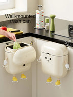 12L/9L DIY Compost Bin Kitchen for Countertop or Under Sink, Hanging Small Trash Can with Lid, Garbage Can for Cabinet Door