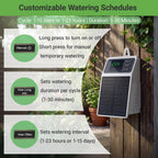 Upgraded Solar Drip Irrigation System Automatic Watering Plants Supplies for Home and Garden Balcony Greenhouse Hanging Plants