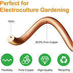 Electroculture Plant Stakes, Copper Garden Antennas